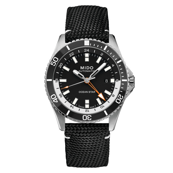 Montre Mido Ocean Star GMT Cadran Noir Bracelet Tissu