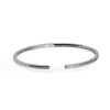 Bracelet Mano J Spring en or blanc 18 carats et 27 diamants noirs de 1 point