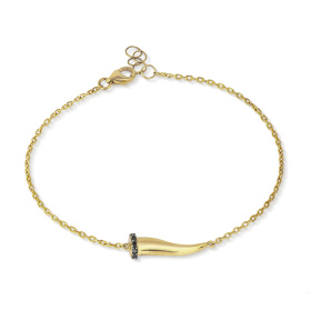 Breloques pour bracelet Mano J avec cornet en or jaune 9 carats et