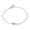 Bracelet Mano J CHARMS avec cornet en or blanc 9 carats