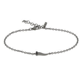 Bracelet Mano J MINI HORN en titane et diamants noirs