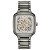 Montre Rado True Square Automatic Open Heart Sparkling Automatique Cadran Gris, Rhodium Bracelet Plasma