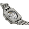 Montre Rado True Square Automatic Open Heart Sparkling Automatique Cadran Gris, Rhodium Bracelet Plasma