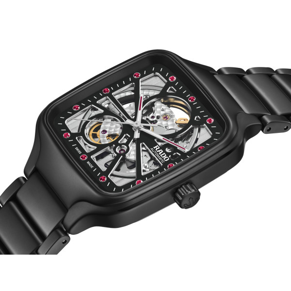 Montre Rado True Square Open Heart X Ji Chang-wook Limited Edition Automatique CadranBracelet Noir