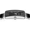 Montre Rado Integral Diamonds Quartz Cadran Noir Brossé Bracelet Céramique Noir