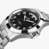 Montre Hamilton Khaki Field King Day-Date 40 mm Cadran Noir Bracelet Acier
