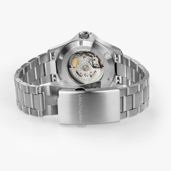 Montre Hamilton Khaki Field King Day-Date 40 mm Cadran Bleu Bracelet Acier