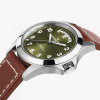 Montre Hamilton Khaki Field King Day-Date 40 mm Cadran Vert Bracelet Cuir de vachette