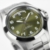 Montre Hamilton Khaki Field King Day-Date 40 mm Cadran Vert Bracelet Acier