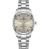 Montre Hamilton Jazzmaster Quartz 40 mm Cadran Beige Bracelet Acier