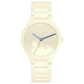 Montre Rado True Round x Les Couleurs Le Corbusier La Cité Radieuse Blanc Ivoire