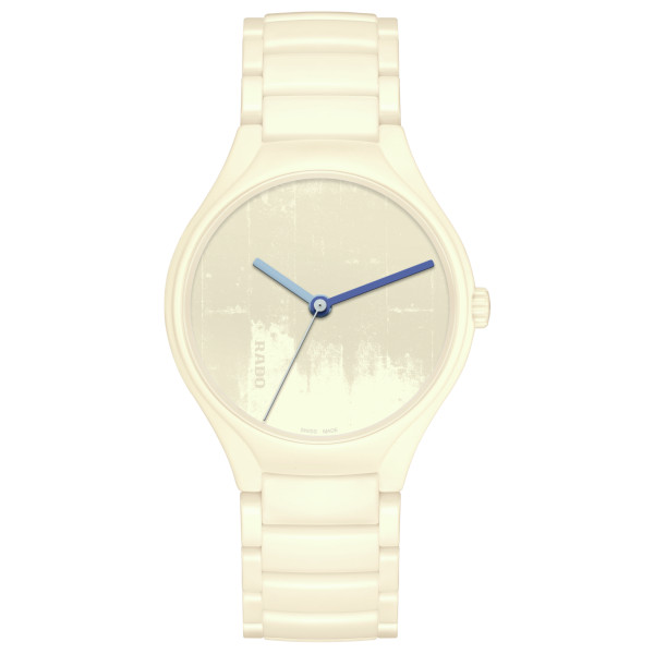 Montre Rado True Round x Les Couleurs Le Corbusier La Cité Radieuse Blanc Ivoire