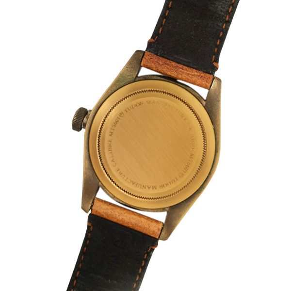 MONTRE OCCASION TUDOR HERITAGE BLACK BAY BRONZE BRACELET CUIR