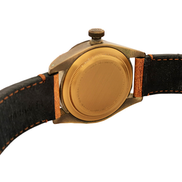 MONTRE OCCASION TUDOR HERITAGE BLACK BAY BRONZE BRACELET CUIR