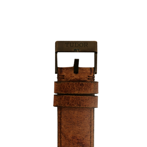 MONTRE OCCASION TUDOR HERITAGE BLACK BAY BRONZE BRACELET CUIR