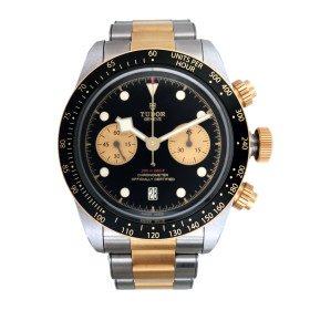 MONTRE HOMME TUDOR BLACK BAY CHRONO S&G AVEC BRACELET ACIER ET OR JAUNE