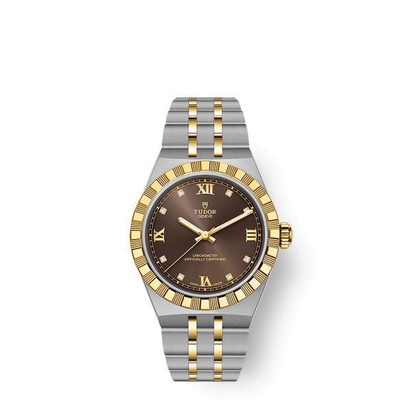 Montre TUDOR Royal 30 mm Cadran marron Acier inoxydable