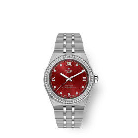 Montre TUDOR Royal 30 mm Cadran bordeaux Acier inoxydable