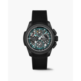 Montre Norqain Wild One 42mm Skeleton Chrono Turquoise Bracelet Caoutchouc Noir