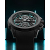 Montre Norqain Wild One 42mm Skeleton Chrono Turquoise Bracelet Caoutchouc Noir