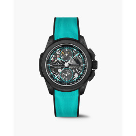 Montre Norqain Wild One 42mm Skeleton Chrono Turquoise Bracelet Caoutchouc Turquoise