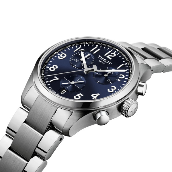 Montre Tissot Chrono L 42mm Quartz Cadran Bleu