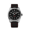 Montre Alpina Startimer Pilot Automatic 40mm Cadran Noir Bracelet Cuir Noir
