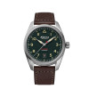Montre Alpina Startimer Pilot Automatic 40mm Cadran Kaki Bracelet Cuir Brun