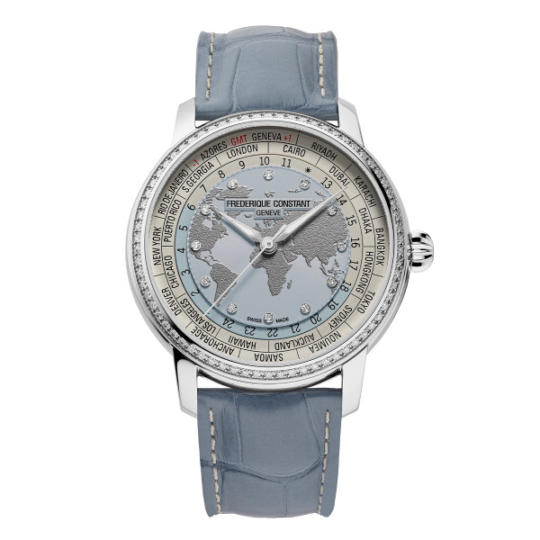 Montre Frederique Constant Manufacture Classic Worldtimer Bleu Azur Edition Limitée