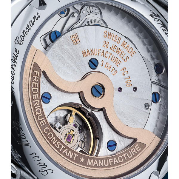 Montre Frederique Constant Manufacture Classic Worldtimer Bleu Azur Edition Limitée
