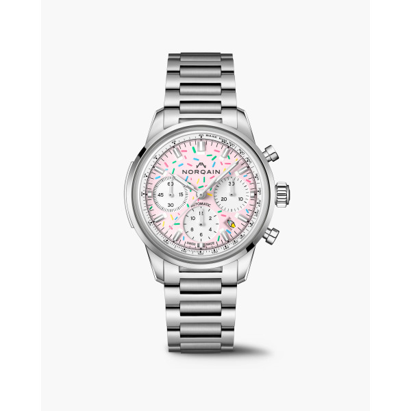 Montre Norqain Freedom 60 Chrono 40mm Enjoy Life "Sprinkles" Edition Bracelet Acier