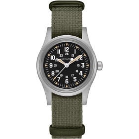 Montre Hamilton Khaki Field Expedition Automatique Cadran Noir Bracelet Textile 36mm