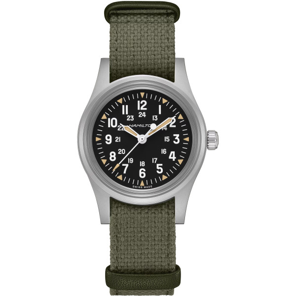 Montre Hamilton Khaki Field Expedition Automatique Cadran Noir Bracelet Textile 36mm