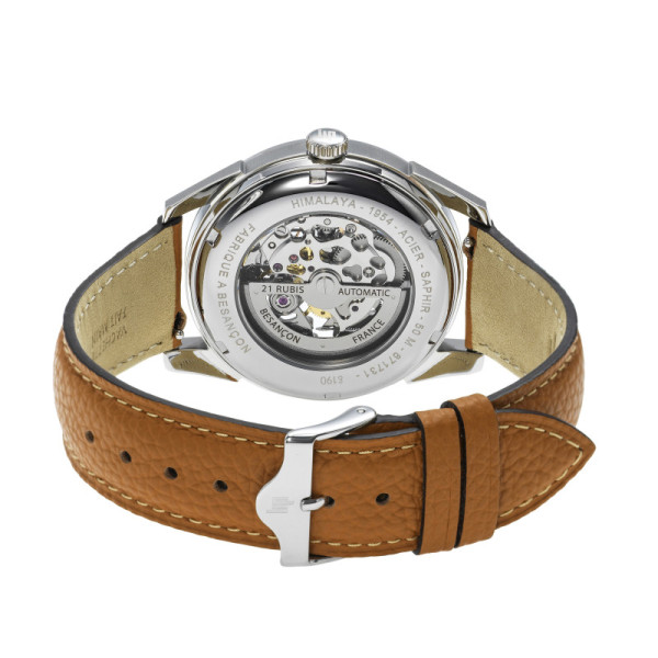 Montre LIP Himalaya Automatique Squelette 40mm Bracelet Cuir Caramel