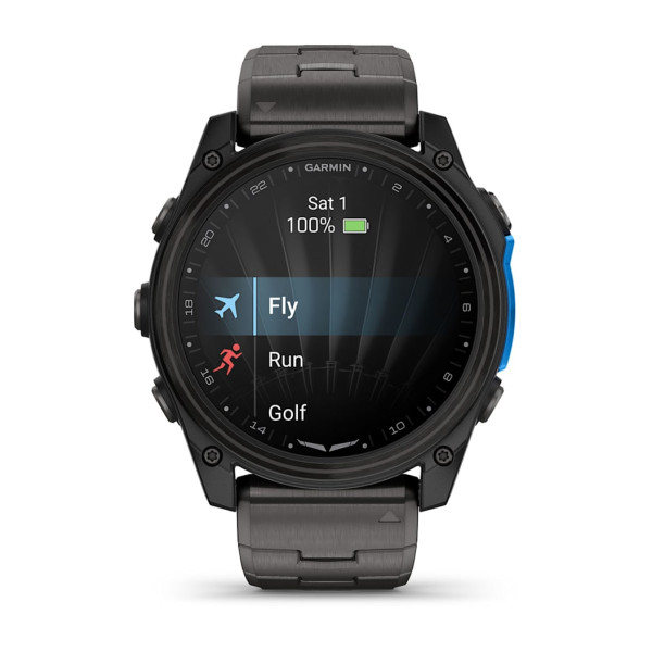 Montre Garmin D2 Mach 2 Carbon Gray DLC Bracelet Titanium 51mm