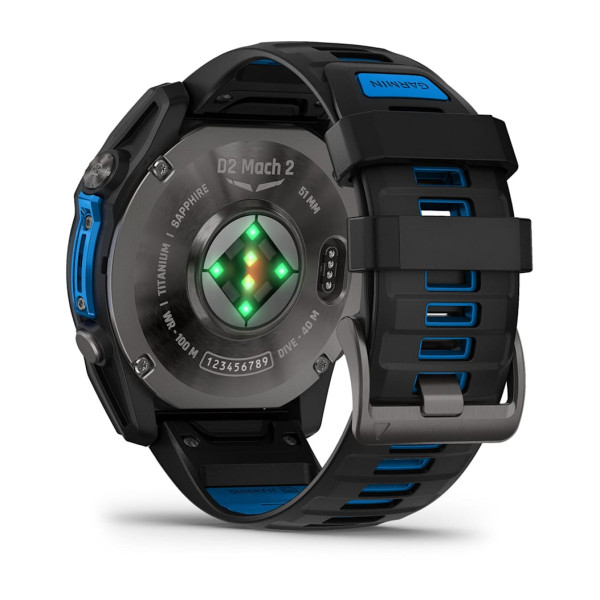 Montre Garmin D2 Mach 2 Carbon Gray DLC Bracelet Titanium 51mm