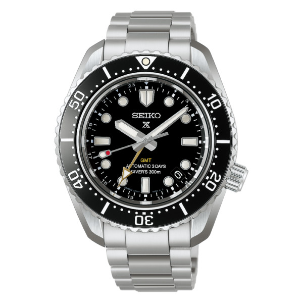 Montre Seiko Prospex Automatique GMT Diver 300M Cadran Noir Bracelet Acier