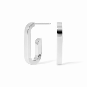 Boucles d'oreilles Dinh Van Boucles d'oreilles Maillon petit modèle Or Blanc