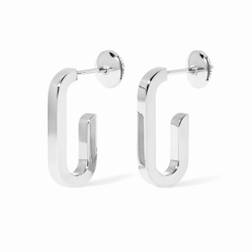 Boucles d'oreilles Dinh Van Boucles d'oreilles Maillon petit modèle Or Blanc
