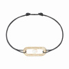 Bracelet sur cordon Dinh Van Cordon Maillon Perle pavé Or Jaune
