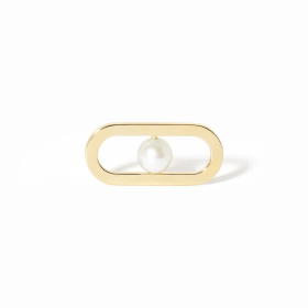 Mono boucle d'oreille Dinh Van Mono boucle d'oreille Maillon Perle Or Jaune