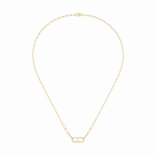 Collier Dinh Van Maillon Perle petit modèle Or Jaune