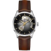 Montre Hamilton Jazzmaster Open Heart Auto 40mm Cadran Noir Bracelet Cuir