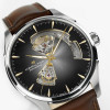 Montre Hamilton Jazzmaster Open Heart Auto 40mm Cadran Noir Bracelet Acier