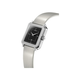 Montre Yema Radiance Quartz 30mm Cadran Noir Bracelet Cuir Gris