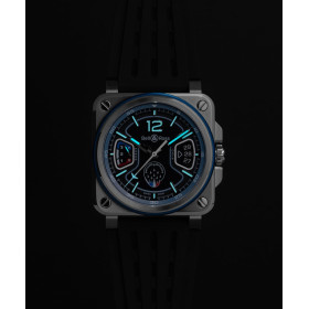 Montre BELL & ROSS BR05 Chrono Patrouille de France Bracelet Cuir