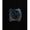 Montre BELL & ROSS BR05 Chrono Patrouille de France Bracelet Cuir