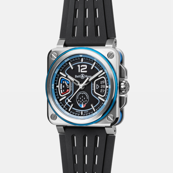 Montre BELL & ROSS BR05 Chrono Patrouille de France Bracelet Cuir