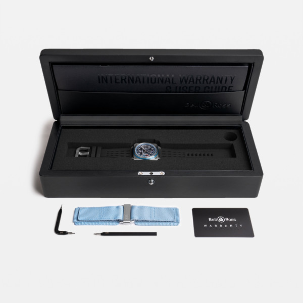 Montre BELL & ROSS BR05 Chrono Patrouille de France Bracelet Cuir