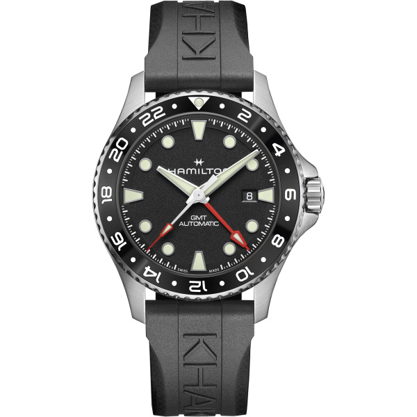 Montre Hamilton Khaki Navy Scuba H82555330 43mm Automatique GMT Cadran noir